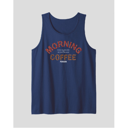 Men's Tank Top "Morning Coffee Person"