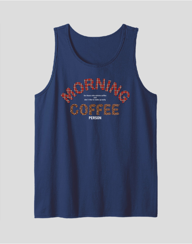 Men's Tank Top "Morning Coffee Person"
