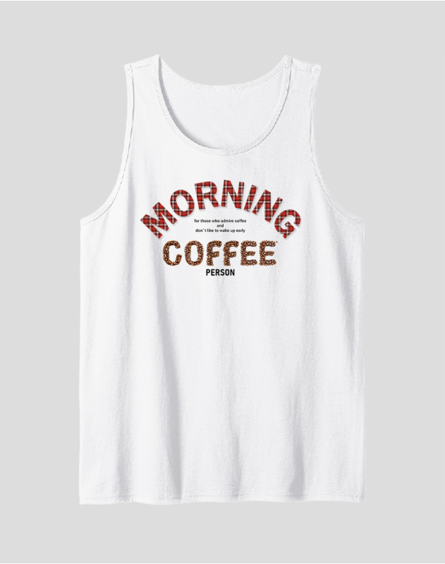 Men's Tank Top "Morning Coffee Person"