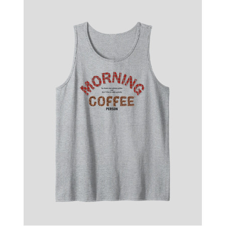 Men's Tank Top "Morning Coffee Person"