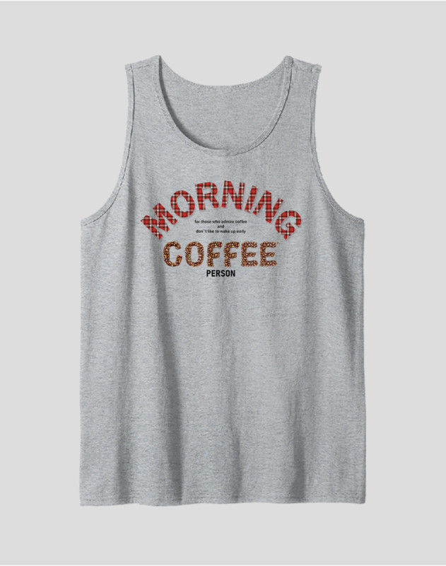 Men's Tank Top "Morning Coffee Person"