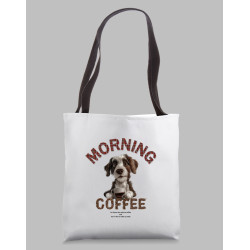 Women's Tote Bag "Morning Coffee Dog"