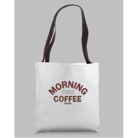 Men's Tote Bag "Morning Coffee Person"