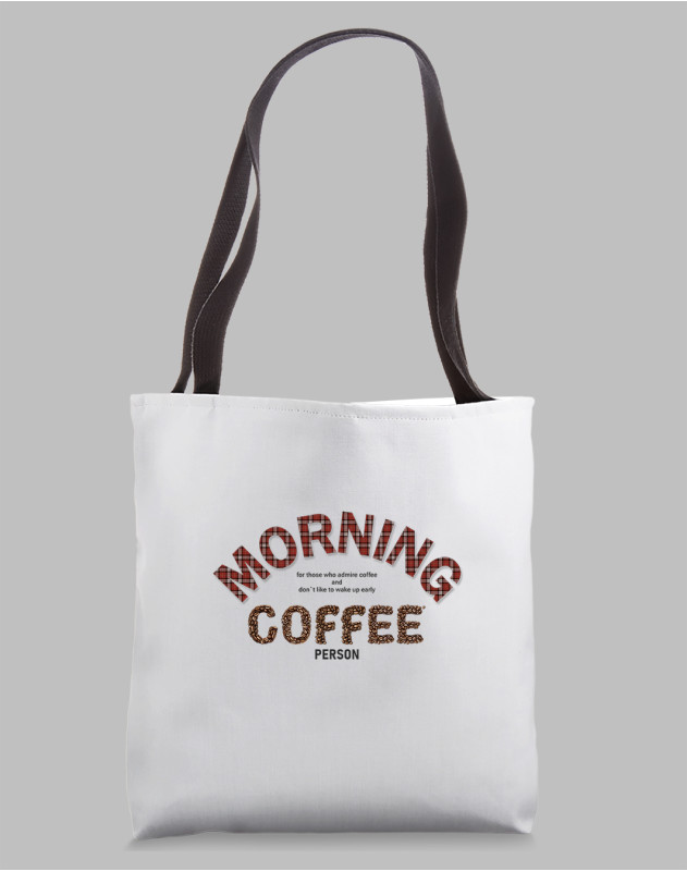 Men's Tote Bag "Morning Coffee Person"