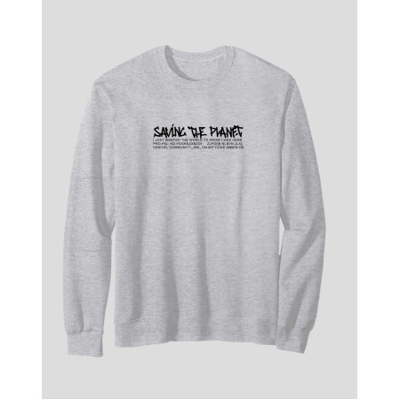 Men's Crewneck Sweatshirt "Saving The Planet 3"
