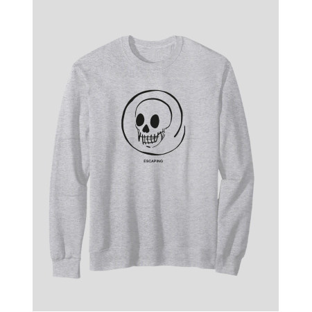 Men's Crewneck Sweatshirt "Black Scull"