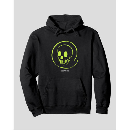 Women's Pullover Hoodie "Yellow Scull"