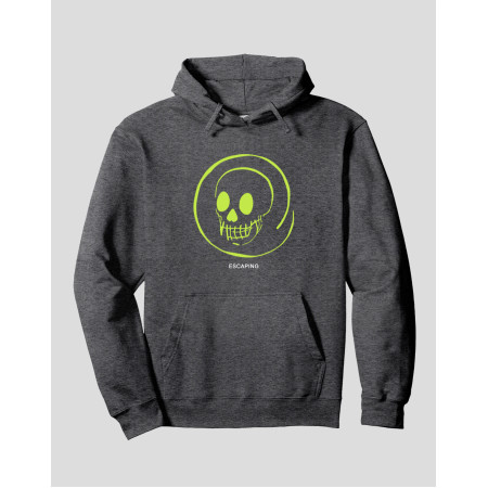 Women's Pullover Hoodie "Yellow Scull"