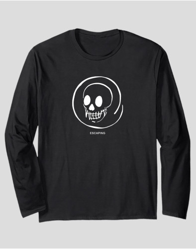 Women's Long Sleeve T-shirt "White Scull"