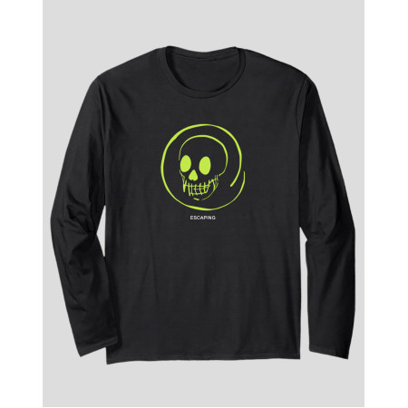 Women's Long Sleeve T-shirt "Yellow Scull"