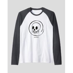 Men's Raglan "Black Skull"