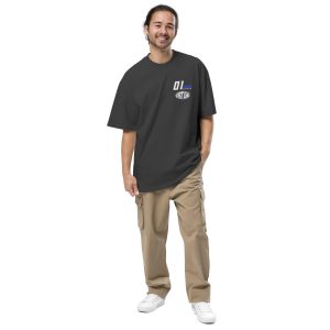Oversized faded t-shirt Virtual Route (Dark)