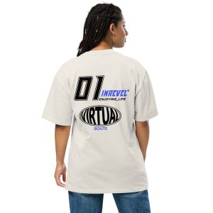 Oversized faded t-shirt Virtual Route (Light)