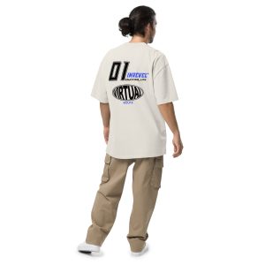 Oversized faded t-shirt Virtual Route (Light)