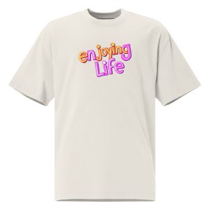Oversized faded t-shirt Enjoying Life