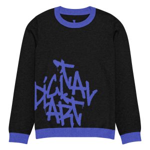Knitted crew neck sweater Digital Art
