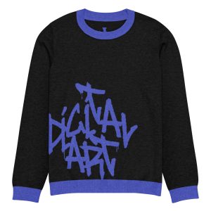 Knitted crew neck sweater Digital Art