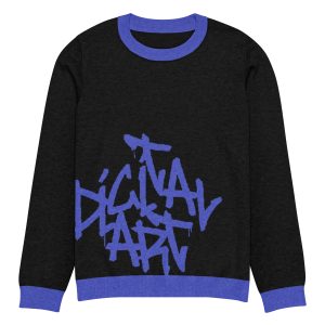 Knitted crew neck sweater Digital Art