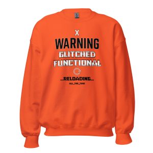Unisex Sweatshirt Warning (Orange)