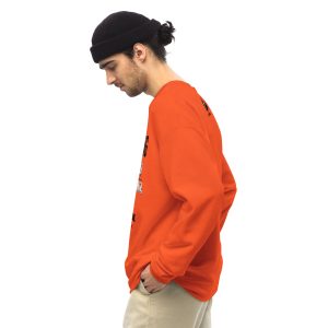 Unisex Sweatshirt Warning (Orange)