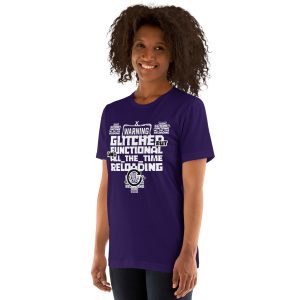 Unisex t-shirt Glitched But Functional (Dark)