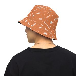 Reversible bucket hat “Shine Through” (Orange)