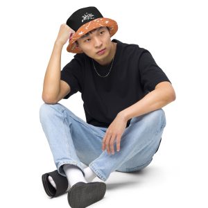 Reversible bucket hat “Shine Through” (Orange)