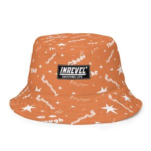 Reversible bucket hat “Shine Through” (Orange)