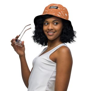 Reversible bucket hat “Shine Through” (Orange)
