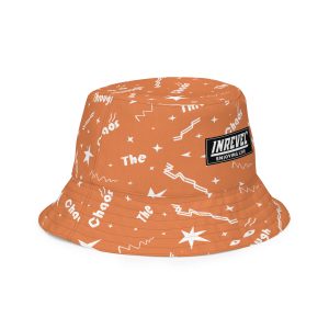 Reversible bucket hat “Shine Through” (Orange)