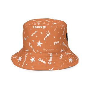 Reversible bucket hat “Shine Through” (Orange)