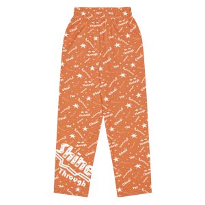 Wide-leg joggers “Shine Through” (Orange)