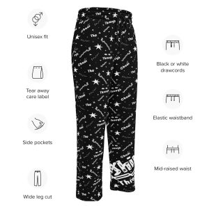 Wide-leg joggers “Shine Through” (Black)