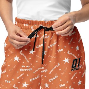 Wide-leg joggers “Shine Through” (Orange)