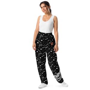 Wide-leg joggers “Shine Through” (Black)