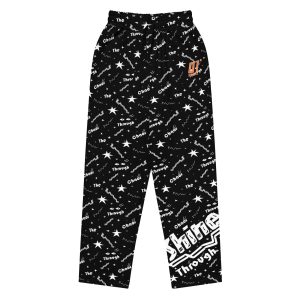 Wide-leg joggers “Shine Through” (Black)