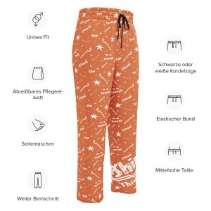 Wide-leg joggers “Shine Through” (Orange)