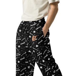 Wide-leg joggers “Shine Through” (Black)