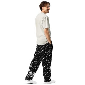 Wide-leg joggers “Shine Through” (Black)