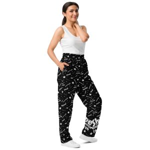 Wide-leg joggers “Shine Through” (Black)