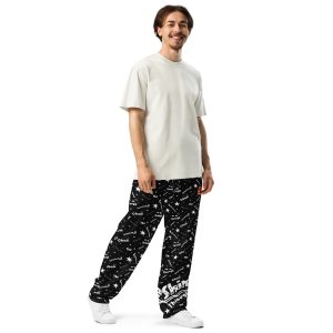 Wide-leg joggers “Shine Through” (Black)