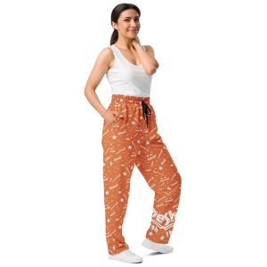 Wide-leg joggers “Shine Through” (Orange)