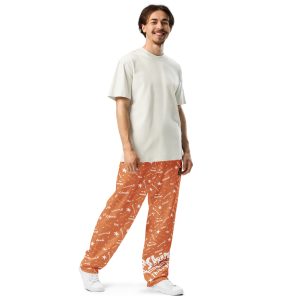 Wide-leg joggers “Shine Through” (Orange)