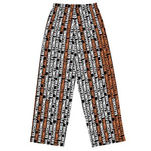 All-over print unisex wide-leg pants “Glitched But Functional”