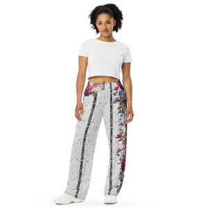 All-over print unisex wide-leg pants “Awakeness”
