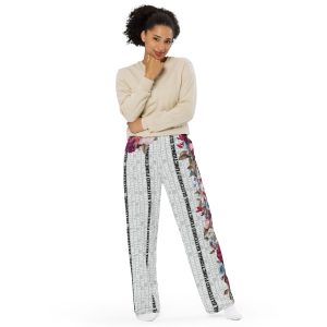 All-over print unisex wide-leg pants “Awakeness”