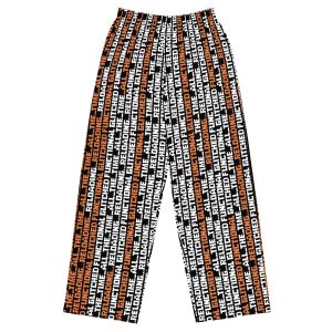 All-over print unisex wide-leg pants “Glitched But Functional”