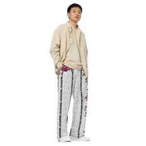 All-over print unisex wide-leg pants “Awakeness”