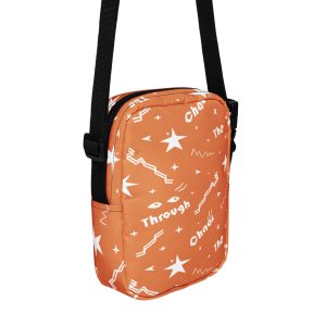 Utility crossbody bag “Shine Through” (Orange)