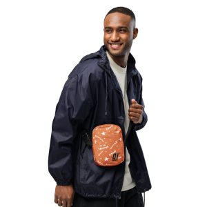 Utility crossbody bag “Shine Through” (Orange)